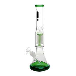 14 infyniti 8 arm tree perc beaker bong green.jpg
