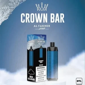 crown bar alfakher berry ice 8000 puffs 1.webp