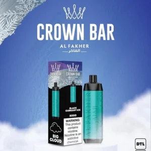 crown bar alfakher blackcurrant ice 8000 puffs.webp