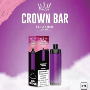 crown bar alfakher cherry fiesta 8000 puffs.webp