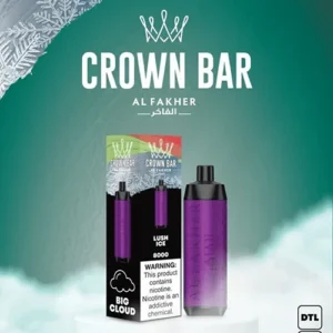 crown bar alfakher lush ice 8000 puffs 1.webp