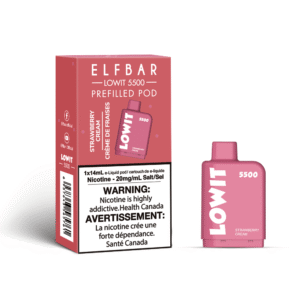 elfbar lowit 5500 strawberry cream stlth vape pod shopelfbar.png