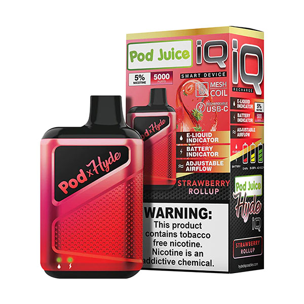 pod x hyde iq disposable 5000 strawberry rollup.jpg pod x hyde iq disposable 5000 strawberry rollup.jpg