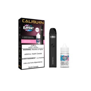 uwell caliburn a3 pod kit and salt e liquid bundle black and cloudy kapow salt nic vape juice.png