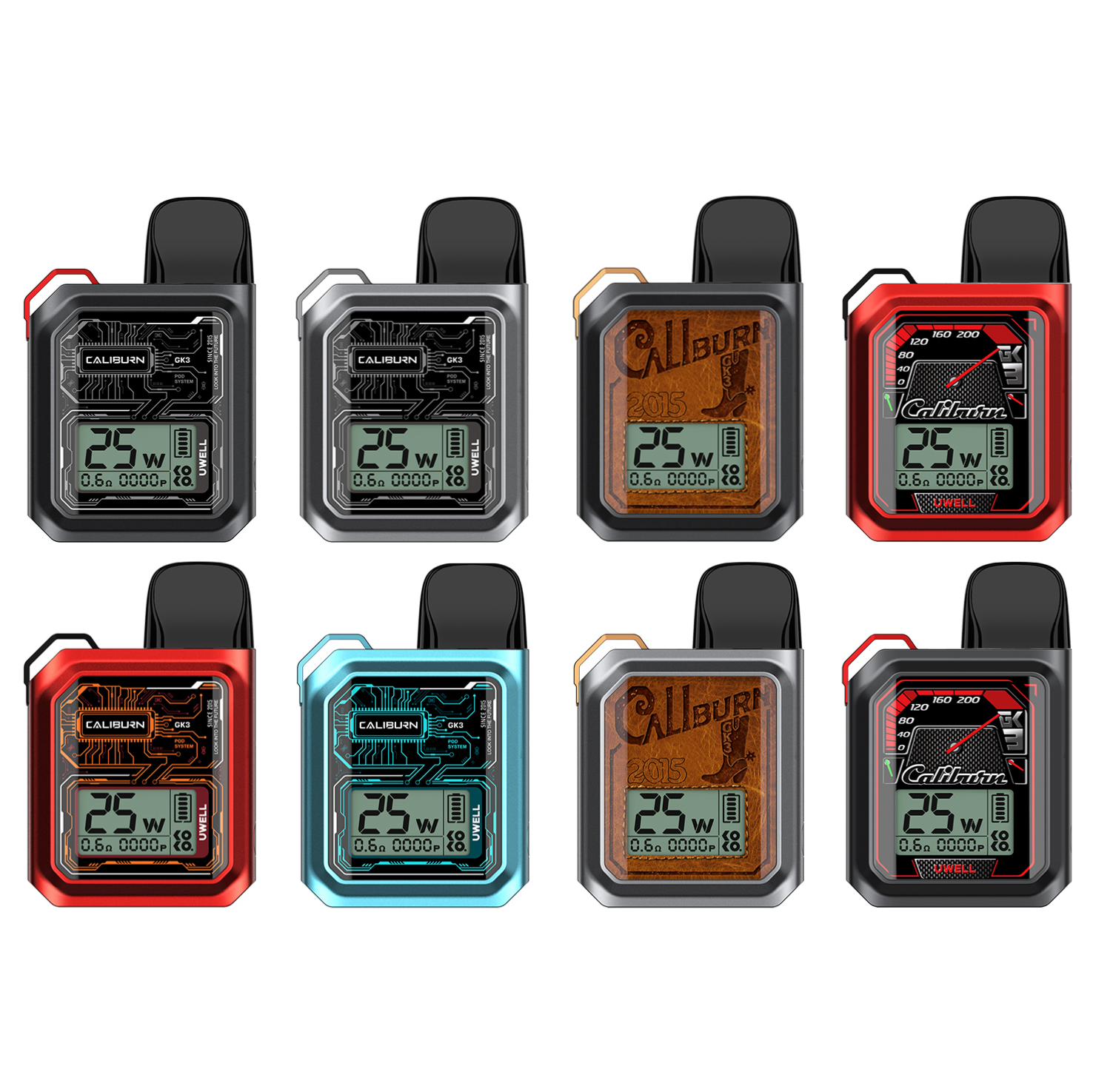 uwell caliburn gk3 pod kit crc 8 colours.png uwell caliburn gk3 pod kit crc 8 colours.png