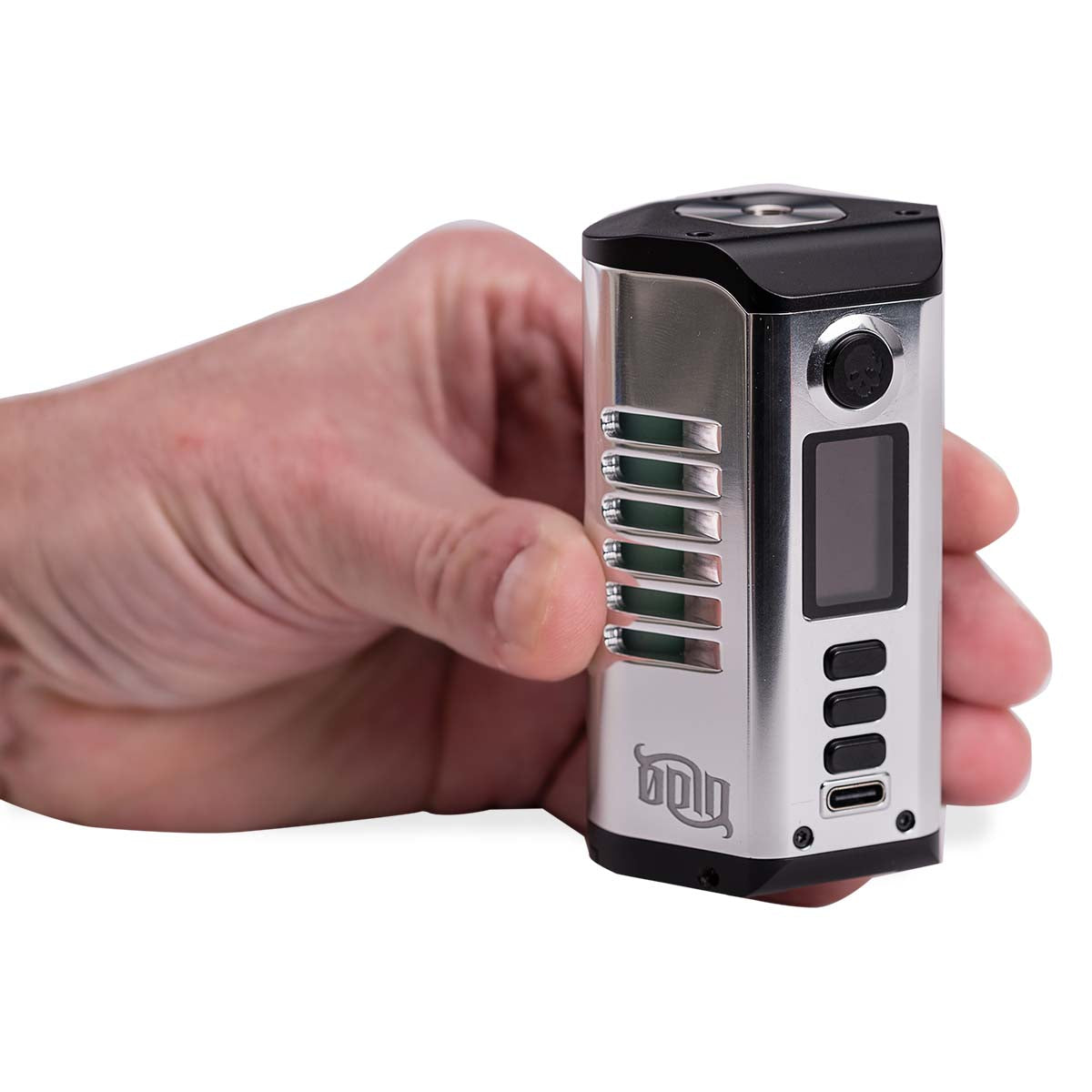 dovpo odin 200w silver vaporizer in hand.jpg dovpo odin 200w silver vaporizer in hand.jpg