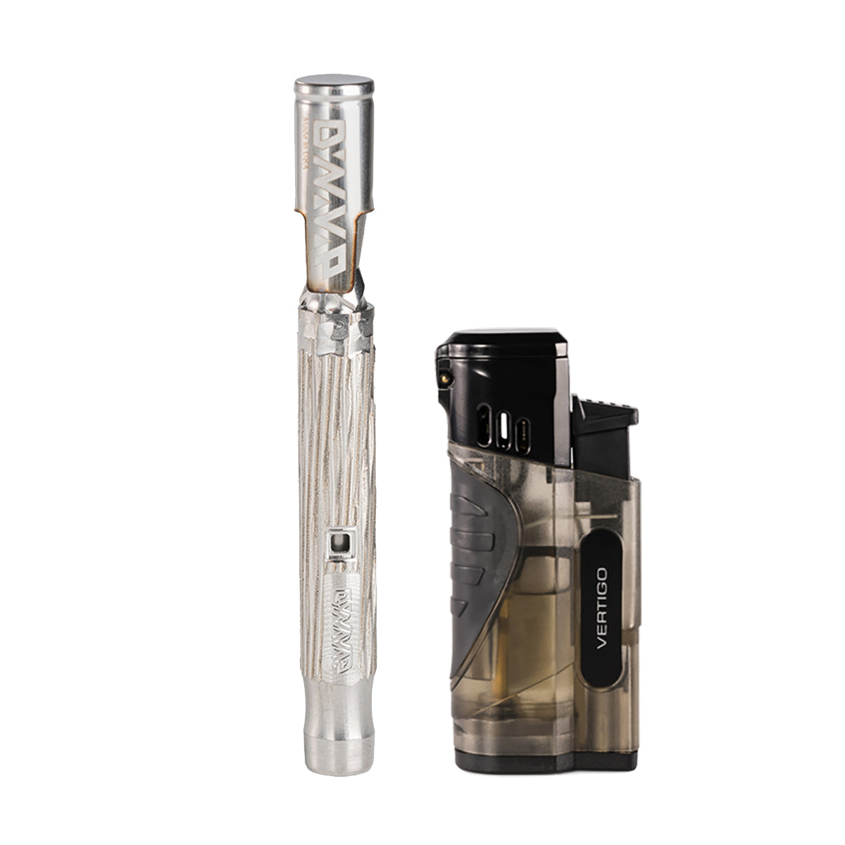 dynavap m plus silver front view with lighter.jpg dynavap m plus silver front view with lighter.jpg