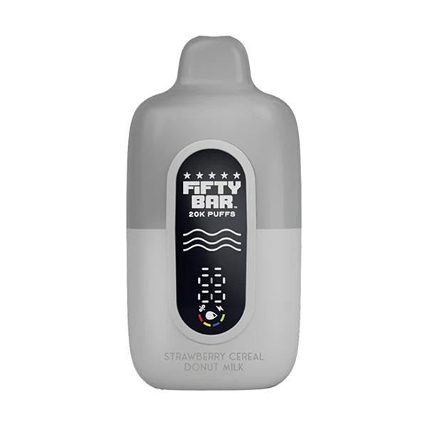 fifty bar silver series 2mg nic 20k puff disposable strawberry cereal donut milk.jpg fifty bar silver series 2mg nic 20k puff disposable strawberry cereal donut milk.jpg