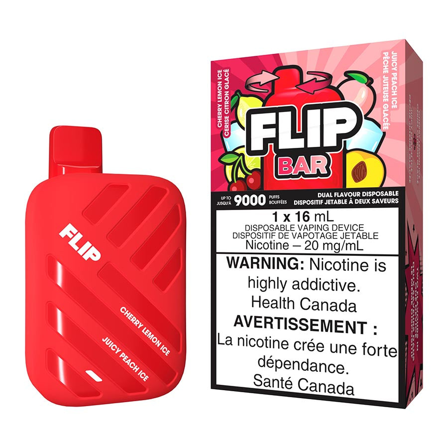 flip bar disposable vape device cherry lemon ice and juicy peach ice.jpg flip bar disposable vape device cherry lemon ice and juicy peach ice.jpg