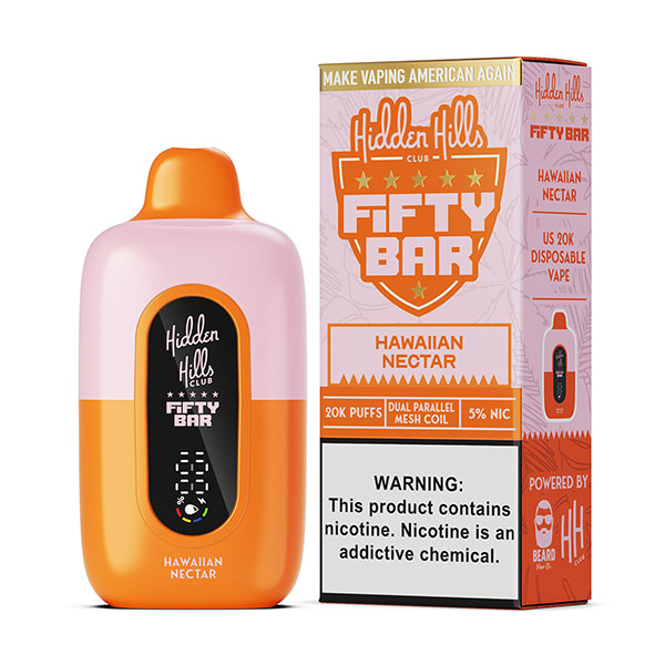 hidden hills x fifty bar 20k puff disposable hawaiian nectar.jpg hidden hills x fifty bar 20k puff disposable hawaiian nectar.jpg