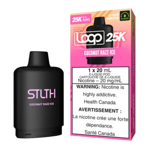 stlth loop 25k e liquid pod pack coconut razz ice.jpg