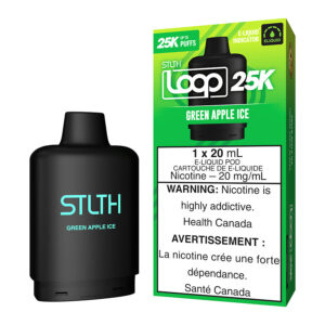stlth loop 25k e liquid pod pack green apple ice.jpg
