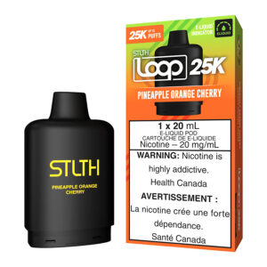 stlth loop 25k e liquid pod pack pineapple orange cherry.jpg