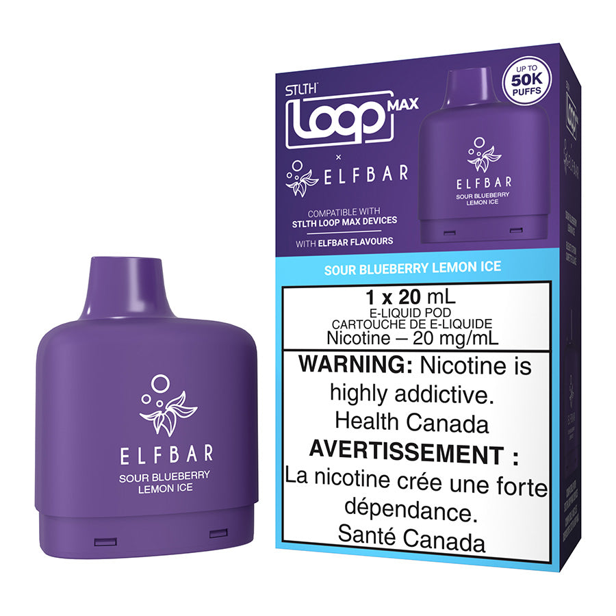 stlth loop max x elf bar e liquid pod pack sour blueberry lemon ice 20ml.jpg stlth loop max x elf bar e liquid pod pack sour blueberry lemon ice 20ml.jpg