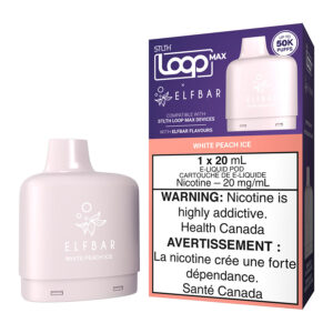 stlth loop max x elf bar e liquid pod pack white peach ice 20ml.jpg