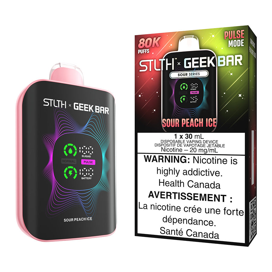 stlth x geek bar disposable vape device sour peach ice 30ml.jpg stlth x geek bar disposable vape device sour peach ice 30ml.jpg
